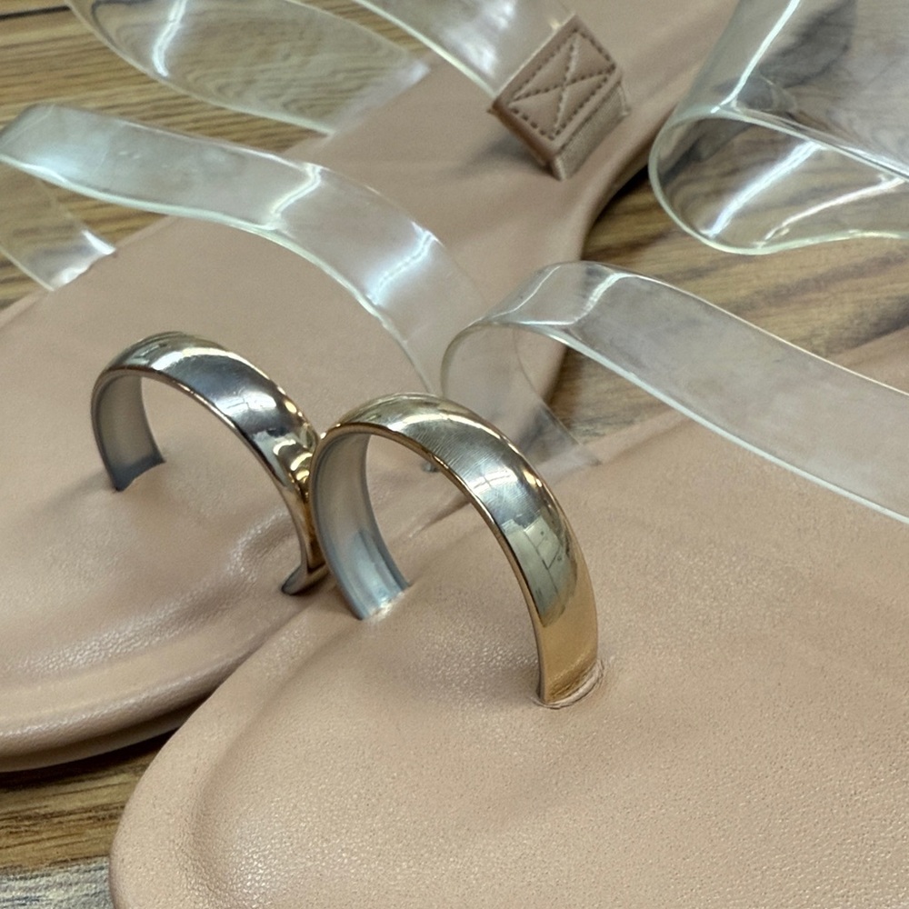 a new day Clear Strap Sandals with Gold Details - Picture 5 of 5